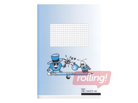 Vihik Zvaigzne ABC, 2.–4. klass, ruudulise, 12 lehekülge