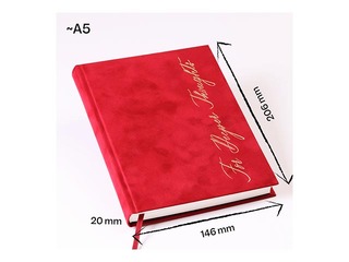 Märkmik Red Velvet, A5, punane