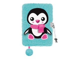Diary with a key, A5, penguin, lined
