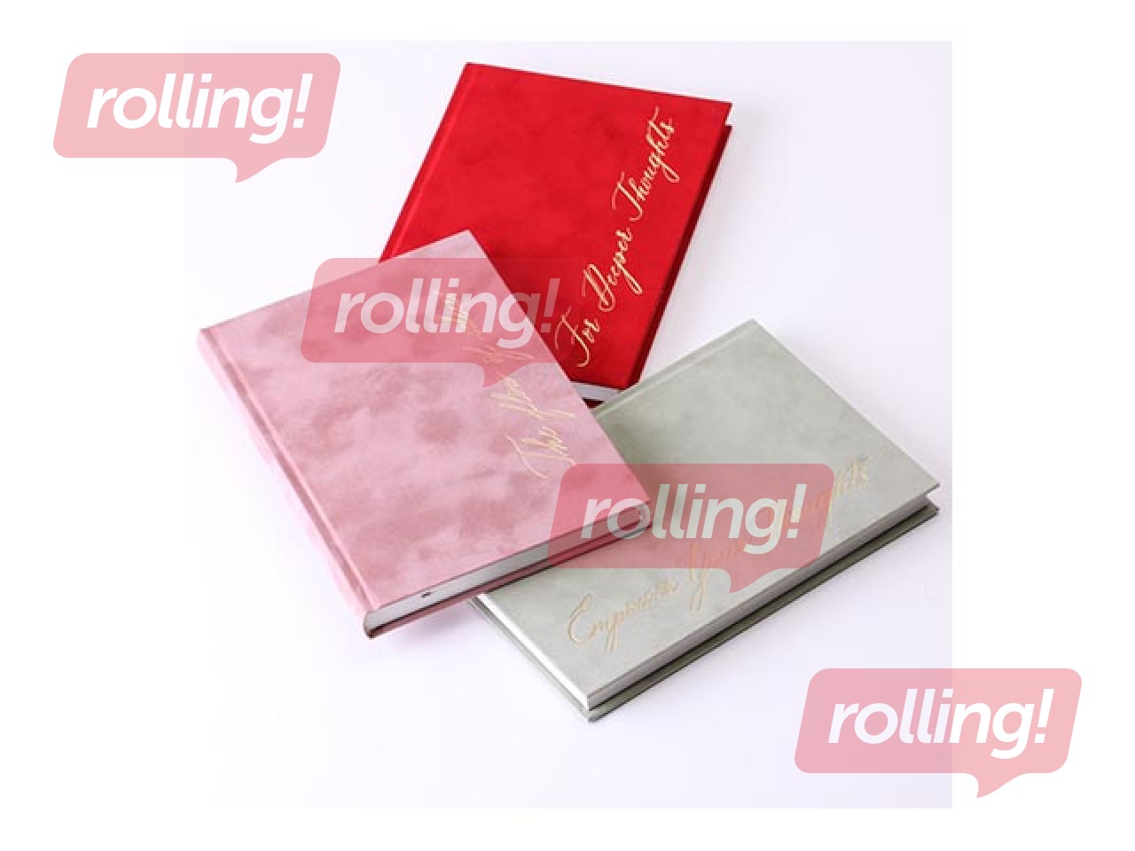 Блокнот BALTS, A5, розовый вельвет