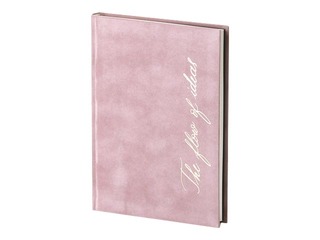 Piezīmju grāmata Pink Velvet, A5, rozā samts