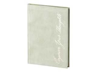 Märkmik Green Velvet, A5, heleroheline samet