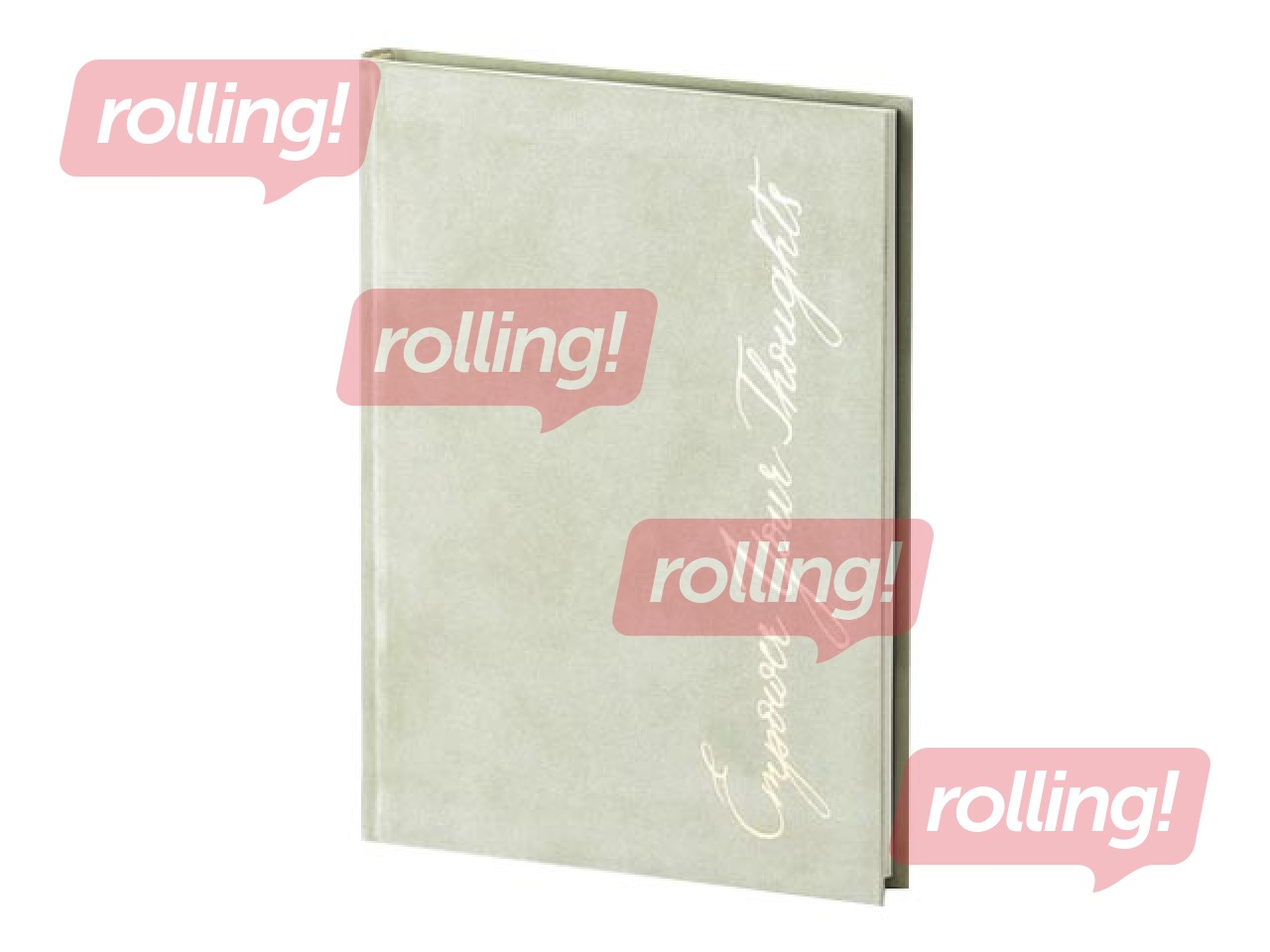 Märkmik Green Velvet, A5, heleroheline samet