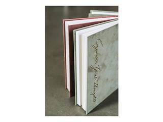 Märkmik Green Velvet, A5, heleroheline samet