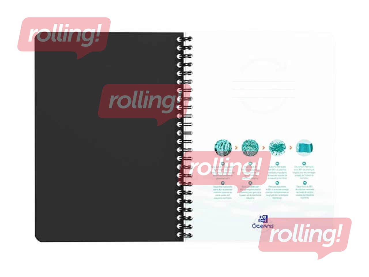 Notebook Oxford Office Oceanis, A5, ruled, 90 sheets