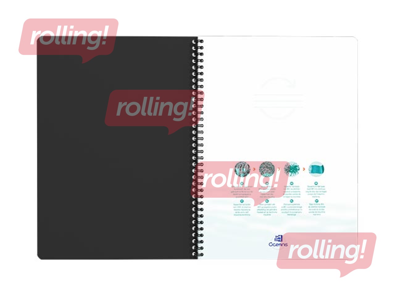 Notebook Oxford Office Oceanis, A4, ruled, 90 sheets