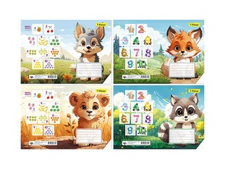 Harjutusvihik ABC Jums, 1. klass, suureruuduline, 12 leheküljed