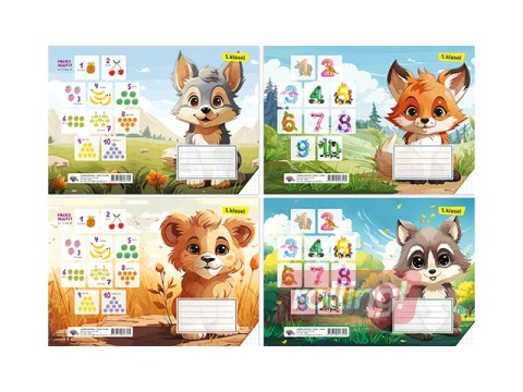 Тетрадь большую клетку ABC Jums, для 1. класса, 12 листов
