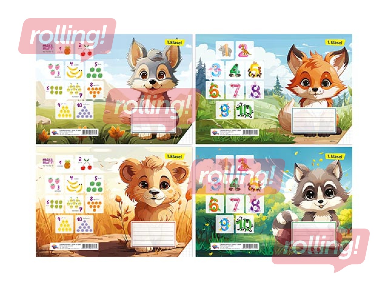 Тетрадь большую клетку ABC Jums, для 1. класса, 12 листов