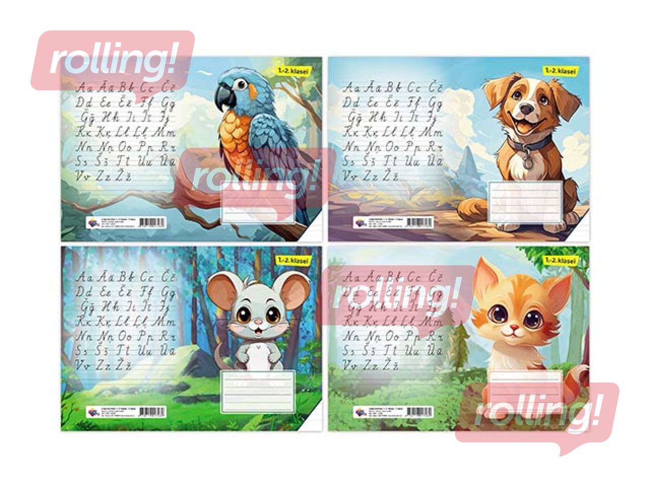 Тетрадь в линейку ABC Jums, для 1-2. класса, 12 листов