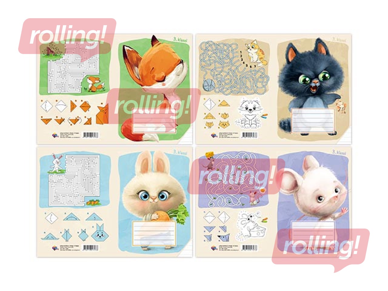 Exercise book ABC Jums, 3rd class, lined, 12 pages