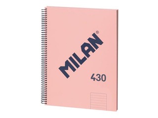 Notebook with spiral Milan, A4, ruled, 80 sheets