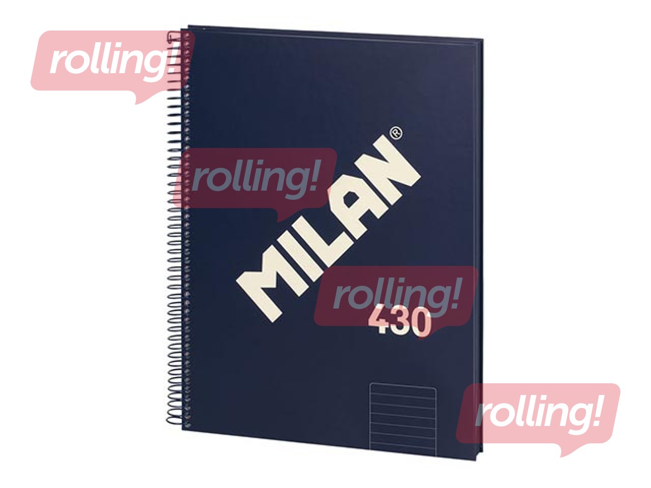 Kaustik spiraaliga Milan, A4, jooneline, 80 lehte
