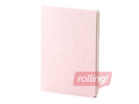 Notebook Balts M, A5, squared, light pink