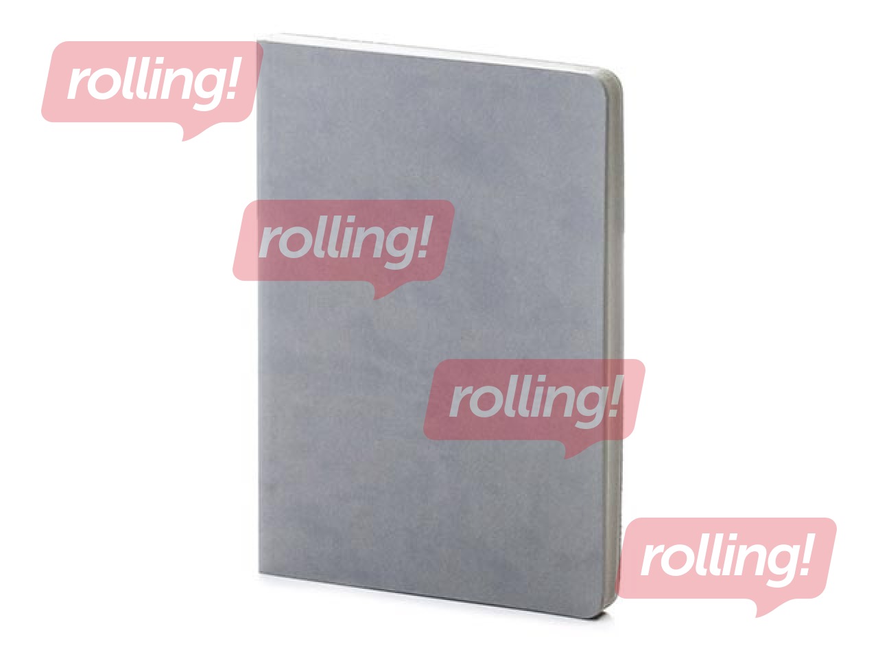 Блокнот Balts M, A5, в клетку, серый