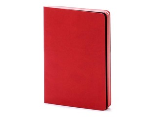 Notebook Balts M, A5, squared, red