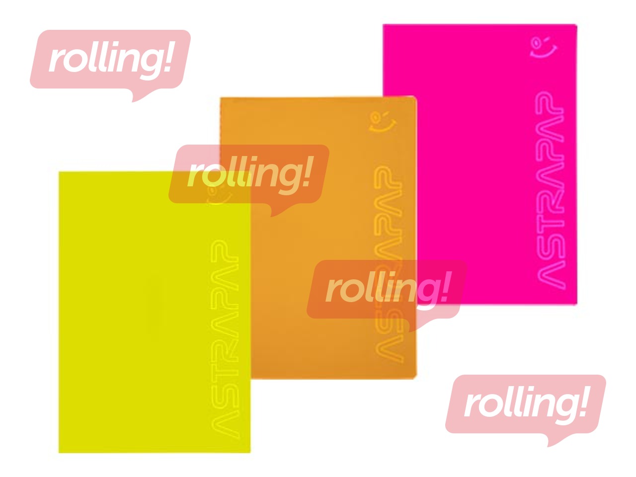 Kaustik luminofoor Astra, A4, ruuduline, fluo värvid, 60 ruutu