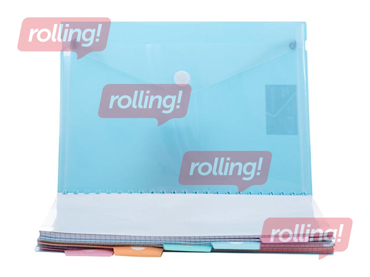 Kaustik Astra 4-osaline, A5, ruuduline, pastellvärvid, 200 lehte