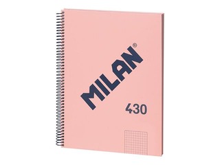 Блокнот на спирали Milan, A4, в клетку, 80 страниц