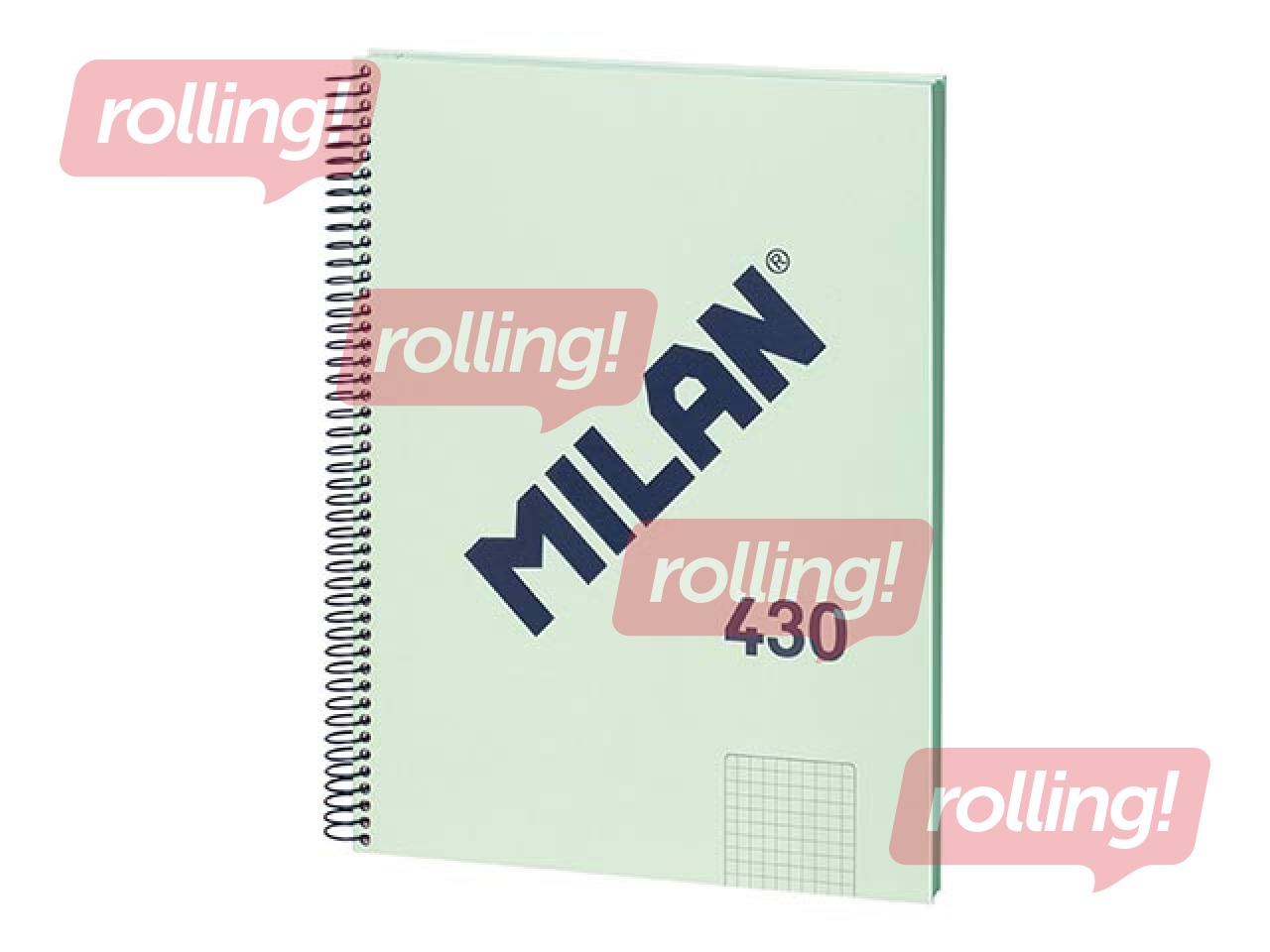 Kaustik Milan, A4, ruuduline, 80 lehte