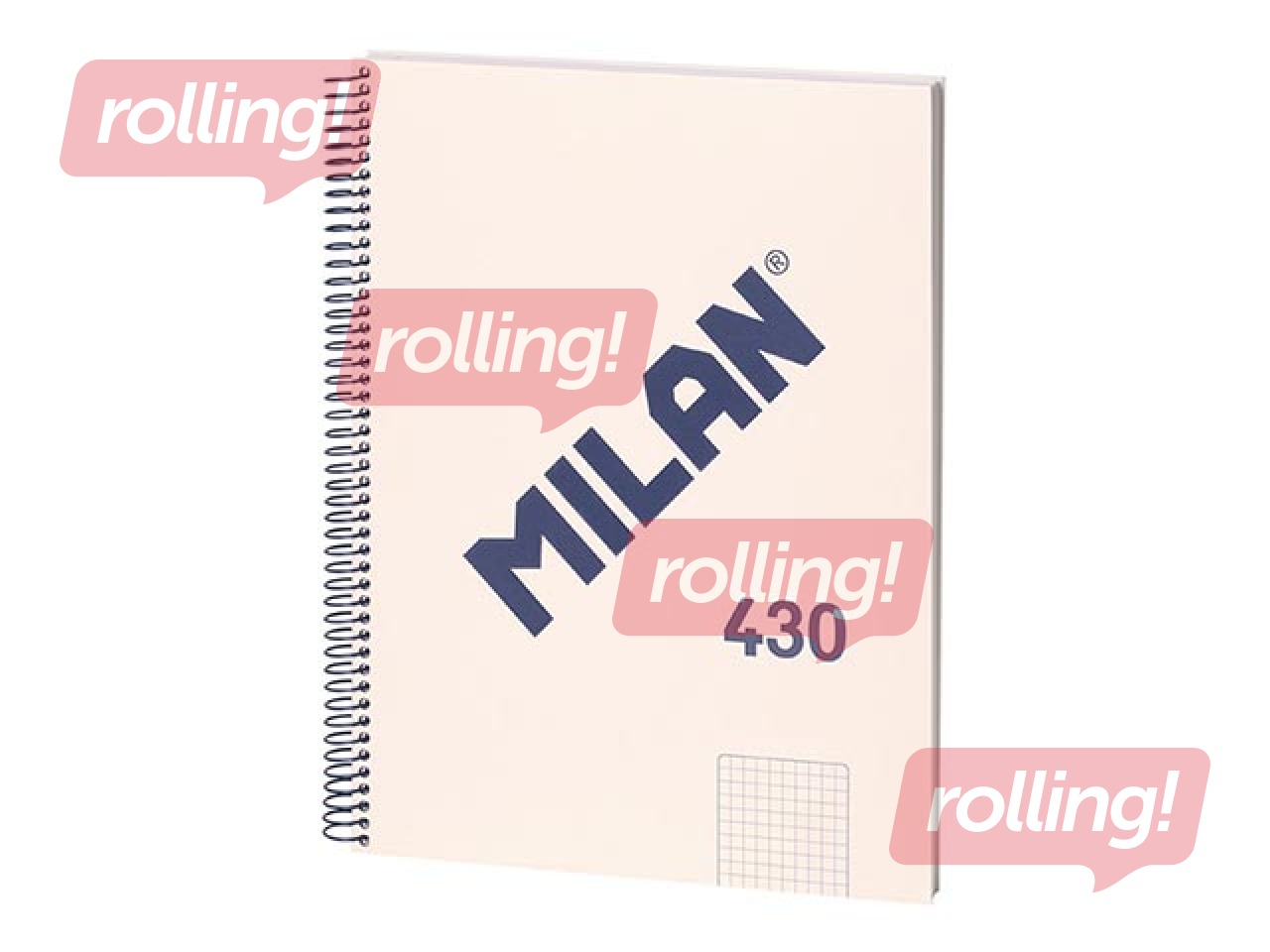 Kaustik Milan, A4, ruuduline, 80 lehte