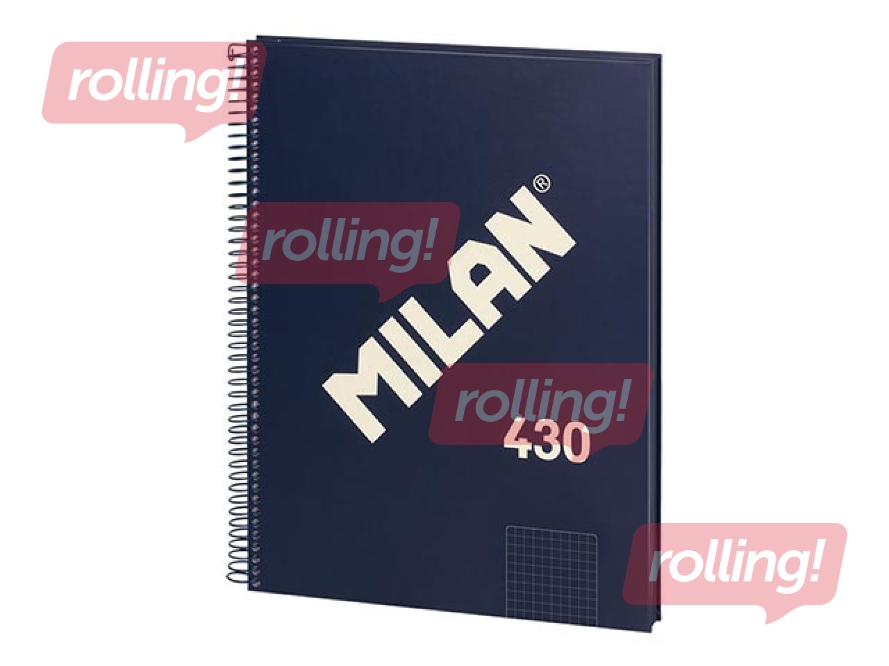 Spiraaliga märkmik Milan, A4, ruuduline, 80 lehte