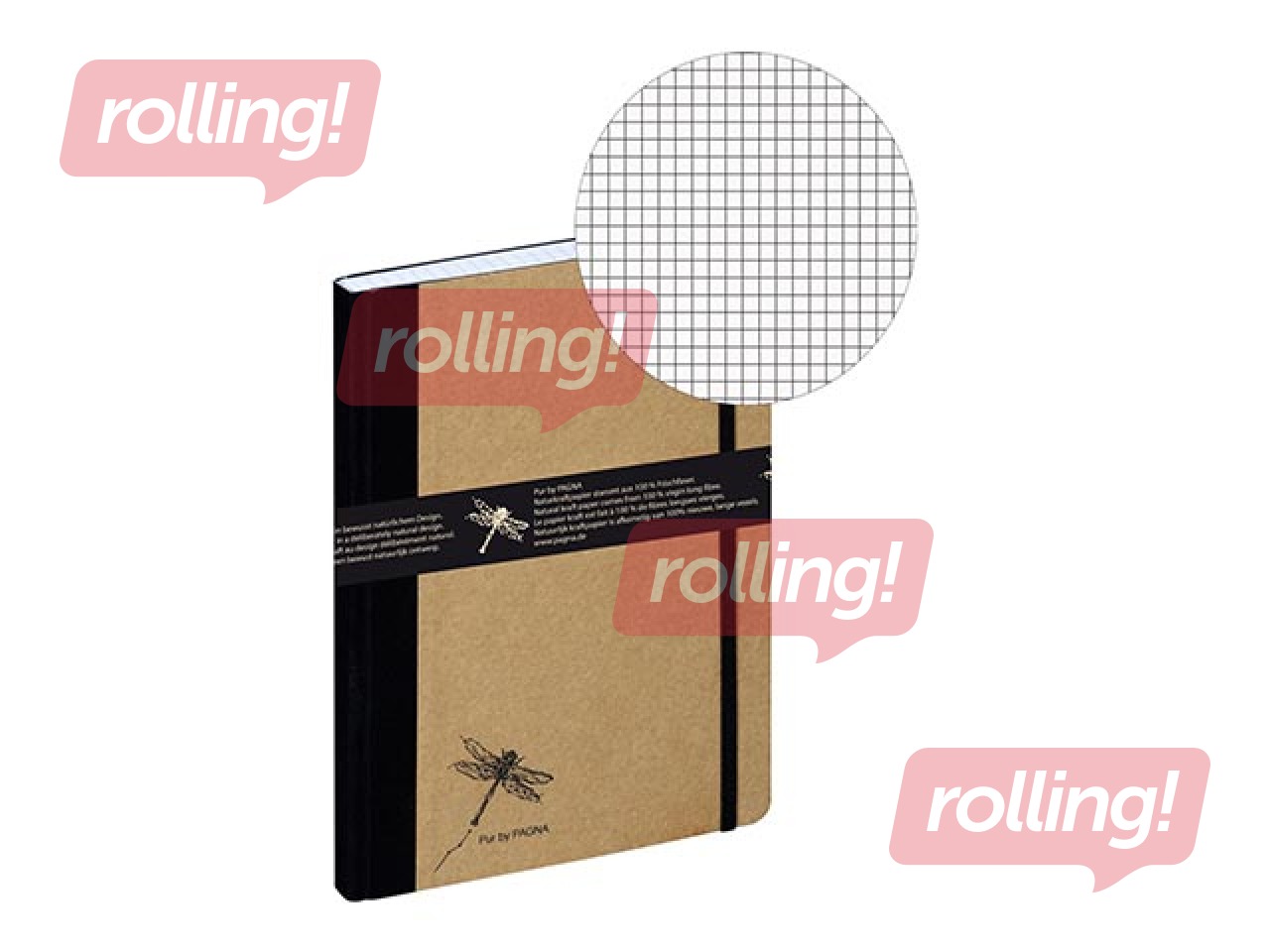 Kaustik Pagna Pur, A5, ruuduline, 160 lehekülgi