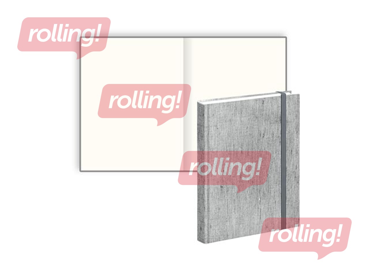 Märkmik Urban, 170 x 200 mm, sinine-roheline hall