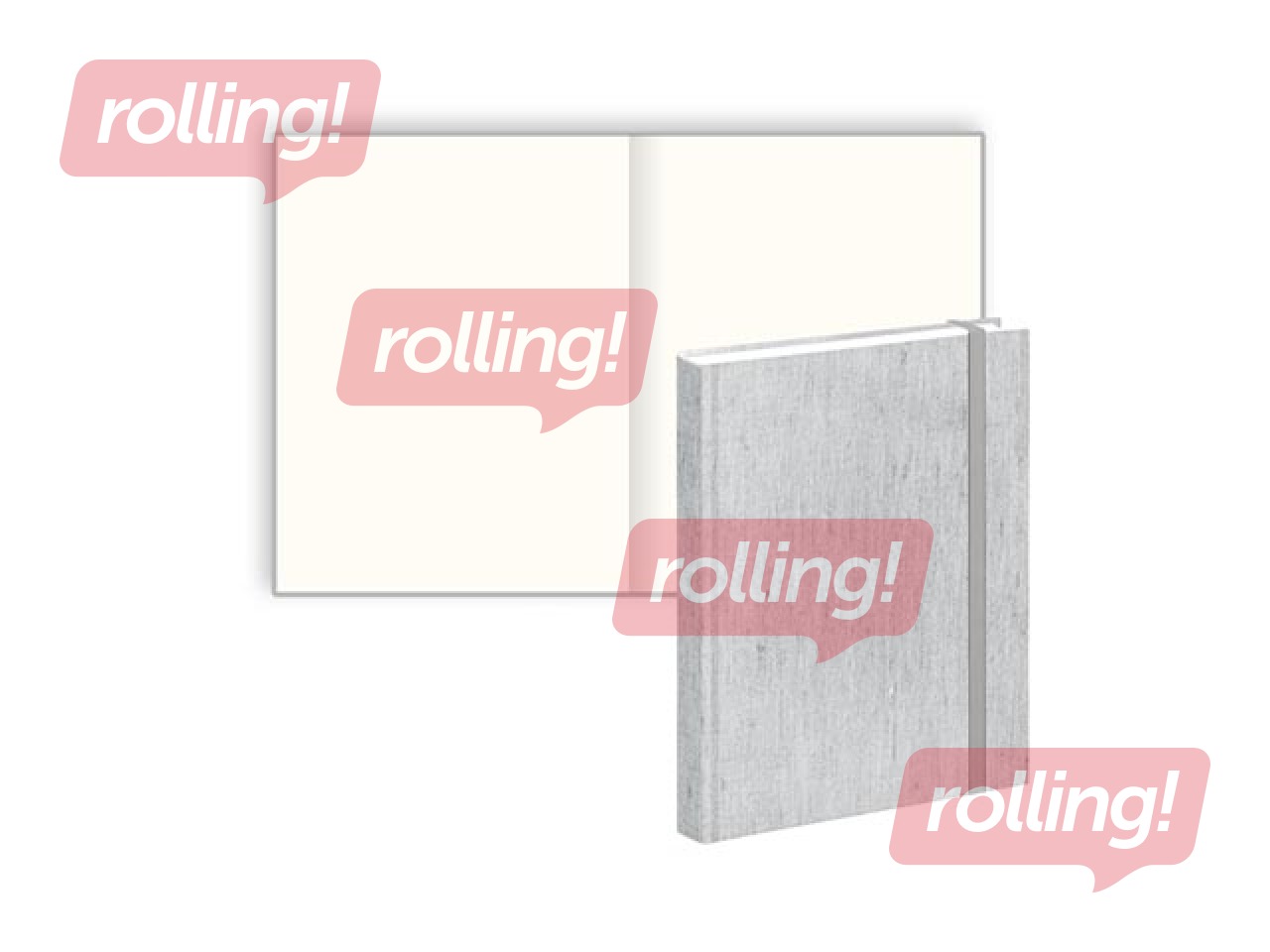 Блокнот Urban, 170 x 200 mm, gaiši pelēks