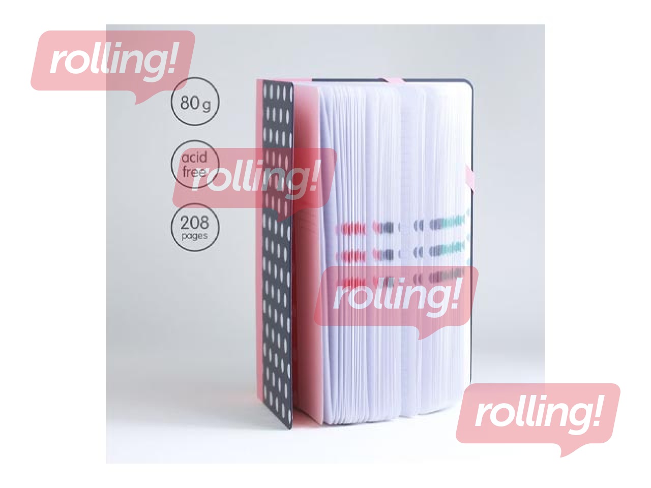 Notebook Milan, Medium Dots, A5, squared, 104 pages