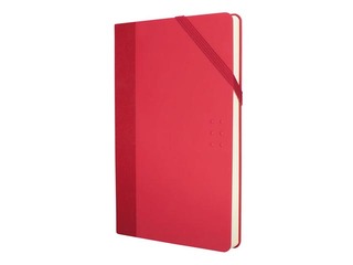 Notebook Milan, A5, white, red, 104 pages