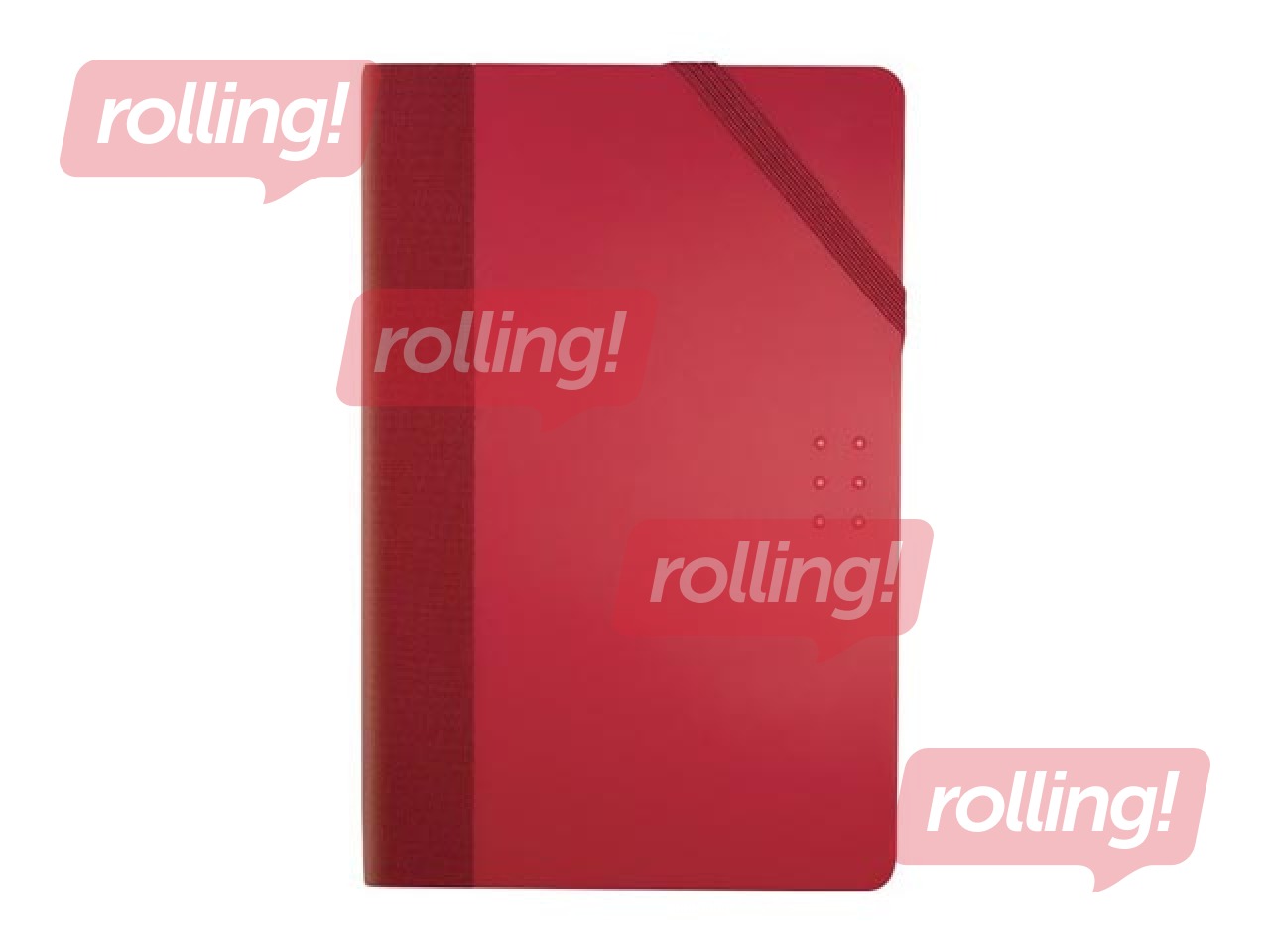 Notebook Milan, A5, white, red, 104 pages