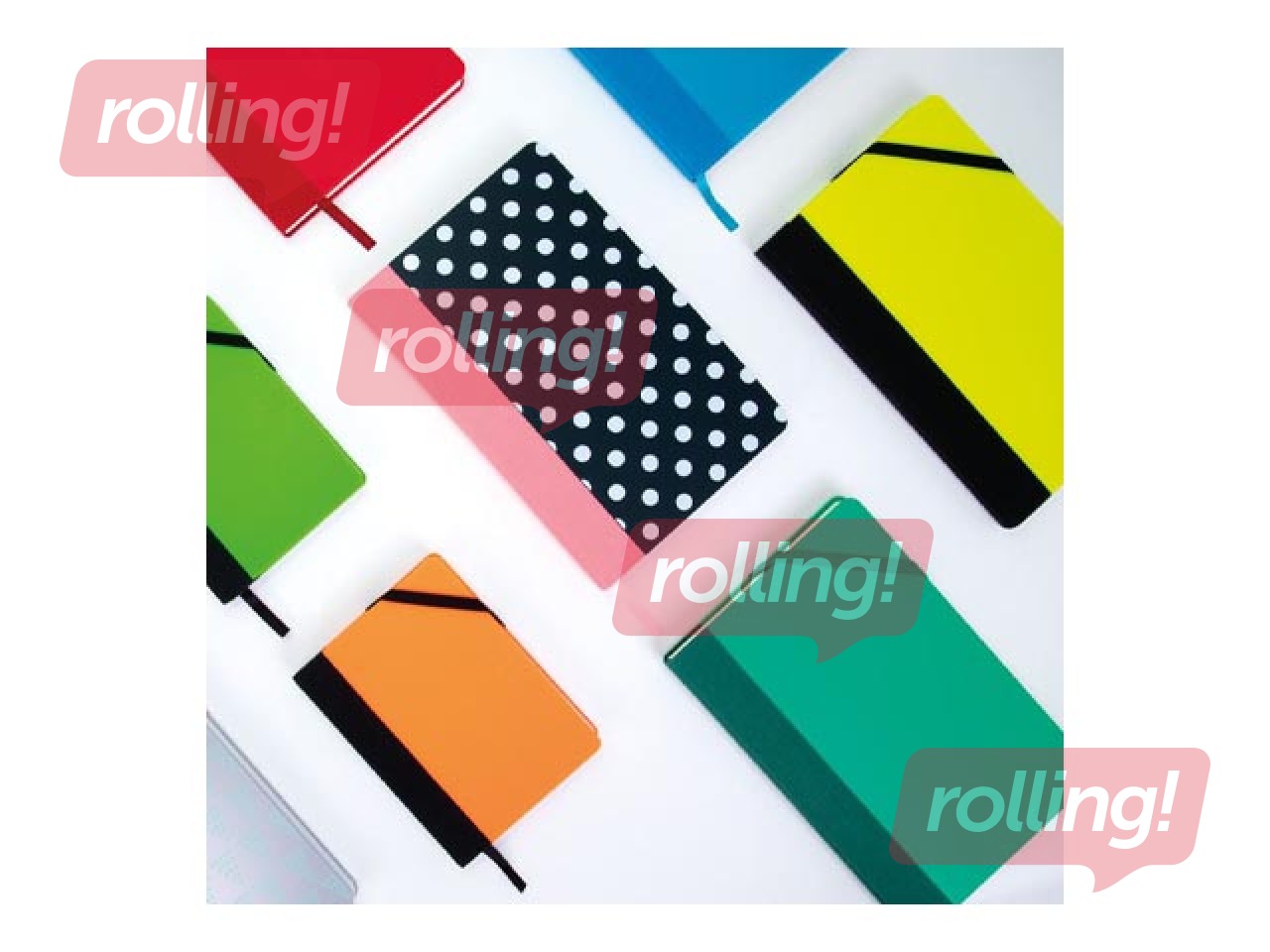 Notebook Milan, Colours, A5, blank, green, 104 pages