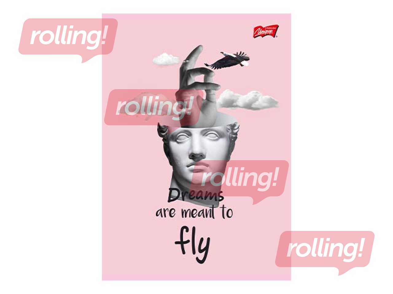 Notebook Unipap, Dreams are meant to Fly, squared, A5, 60 sheets