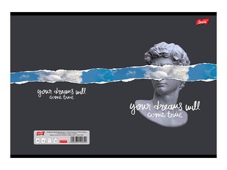Klade Unipap, Your Dreams Will Come True, rūtiņu, A5, 60 lapas