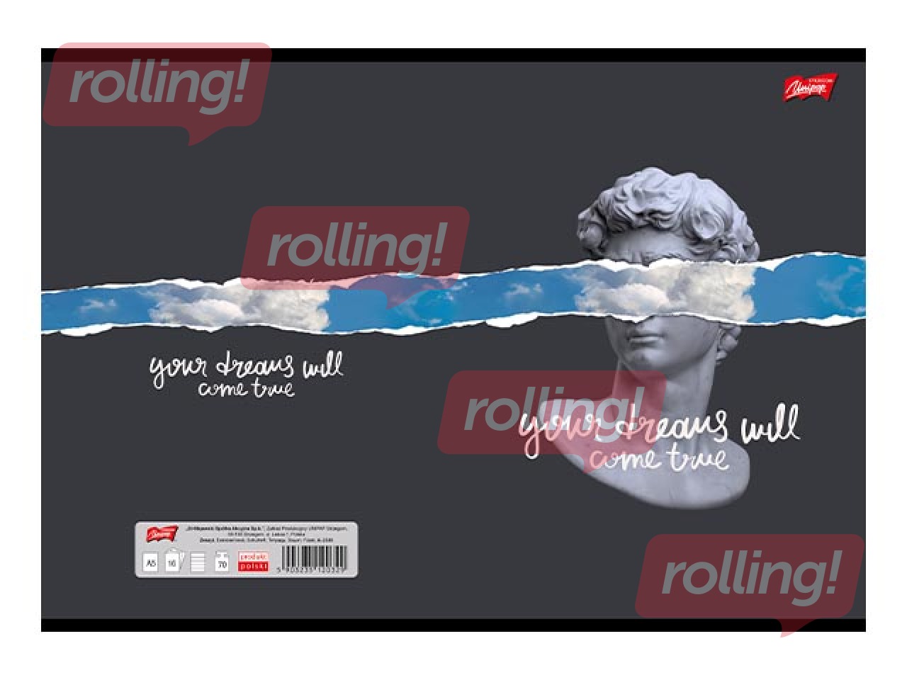 Vihik Unipap, Your Dreams Will Come True, ruuduline, A5, 60 lehte