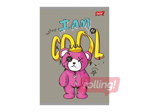 Vihik Unipap, I am Cool, ruuduline, A5, 60 lehte
