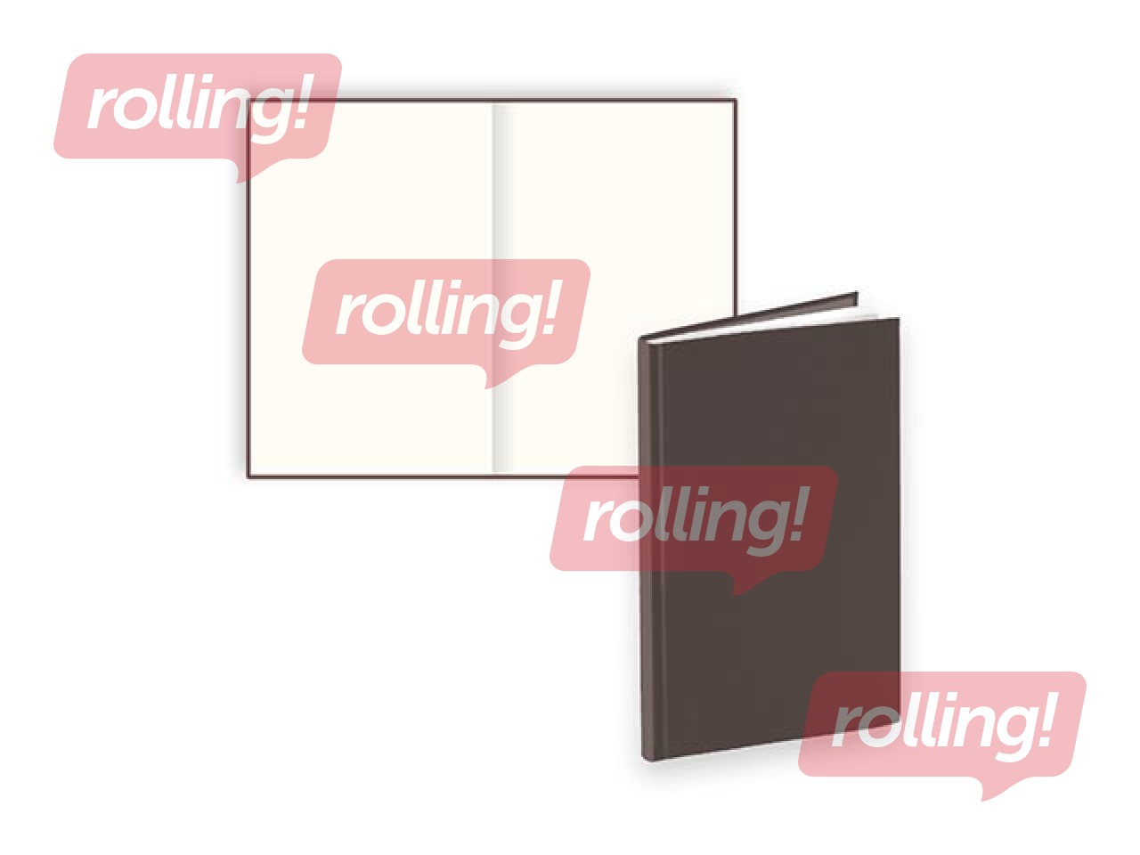 Märkmik Chic, 125x193mm, tumepruun