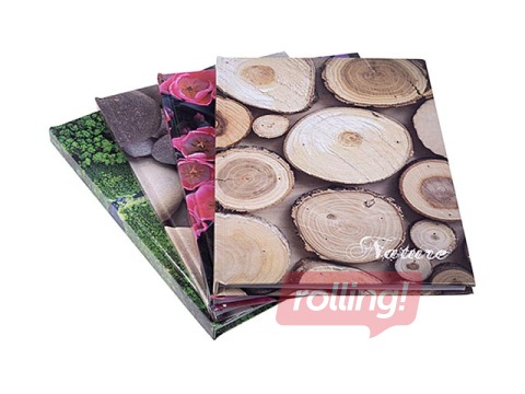 Notebook with rigid covers, A5, lined, various designs, 96 pages