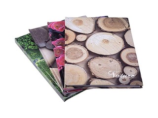 Notebook with rigid covers, A5, lined, various designs, 96 pages