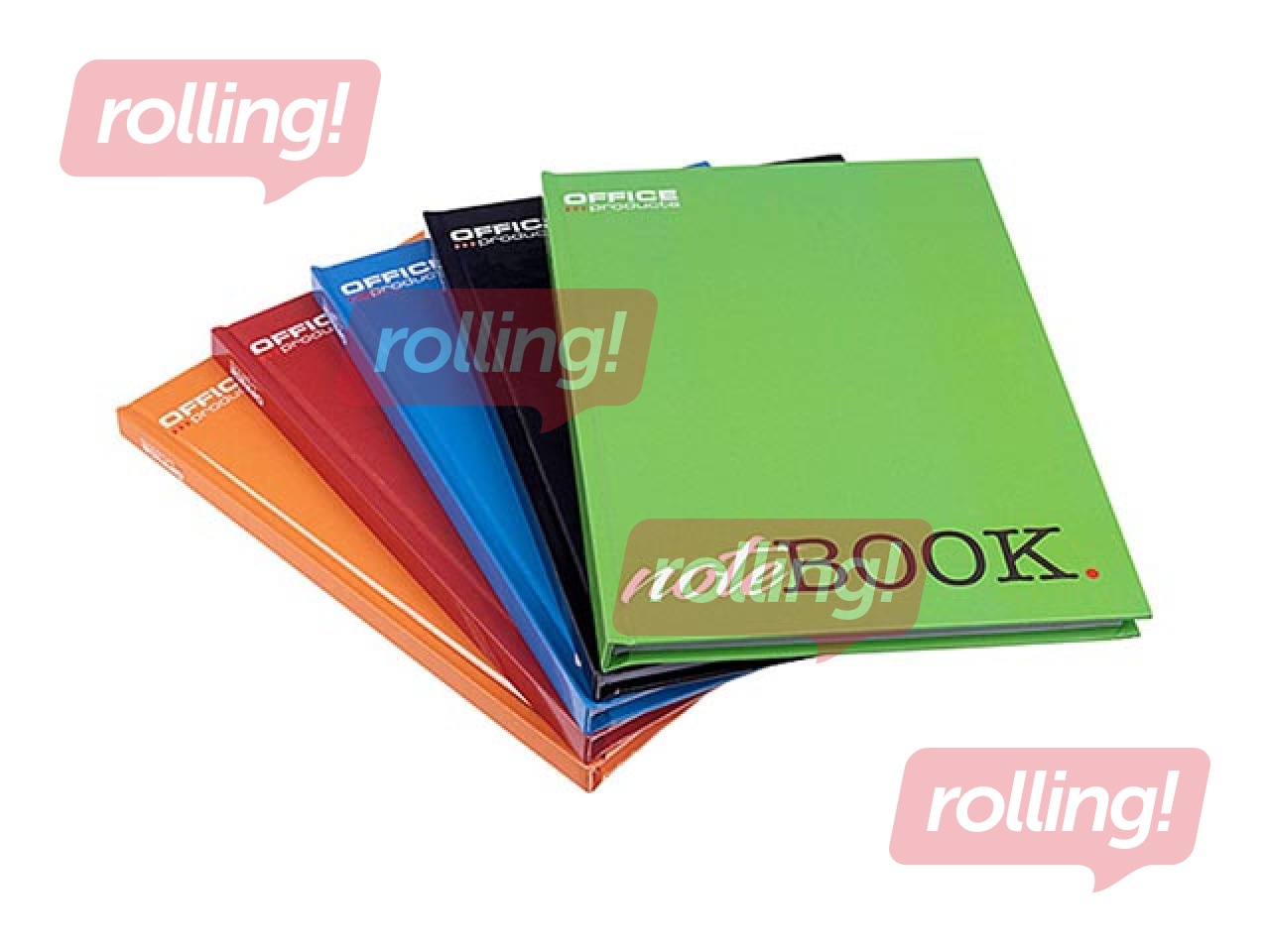 Klade cietos vākos, A5, līniju, dažādas krāsas, 96 lapas