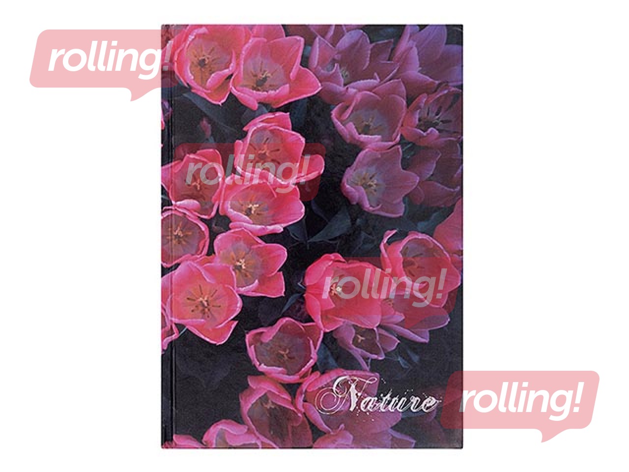 Notebook with rigid covers, A4, lined, various designs, 96 pages