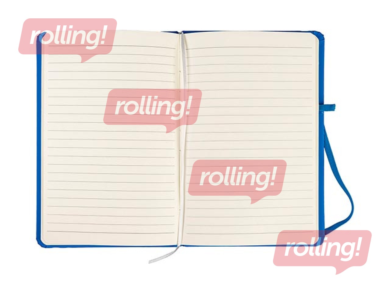 Märkmik kummipaelaga Centrum, kõva köide, vooder, heleroheline, A6, 80 lk.