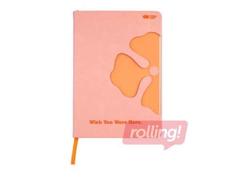 Notebook with bookmark Bloom-Flower, A5, dotted, 80 pages