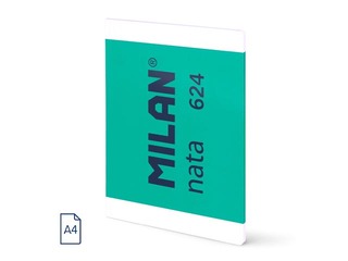 Тетрадь с мягкой обложкой Milan, Nata®, A4, клетка, зеленая, 48 листов