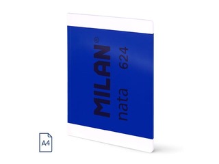 SALE Märkmik pehme kaantega Milan, Nata®, A4, jooneline, sinine, 48 lehte