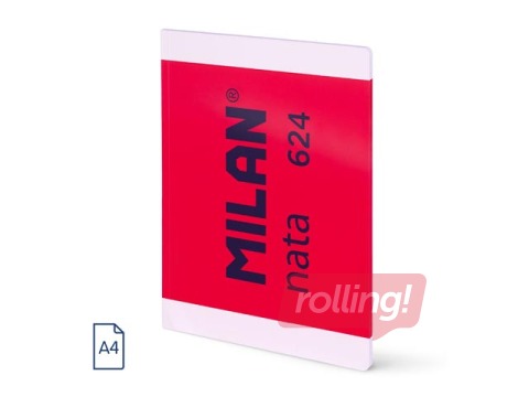 SALE Märkmik pehme kaantega Milan, Nata®, A4, jooneline, roosa, 48 lehte