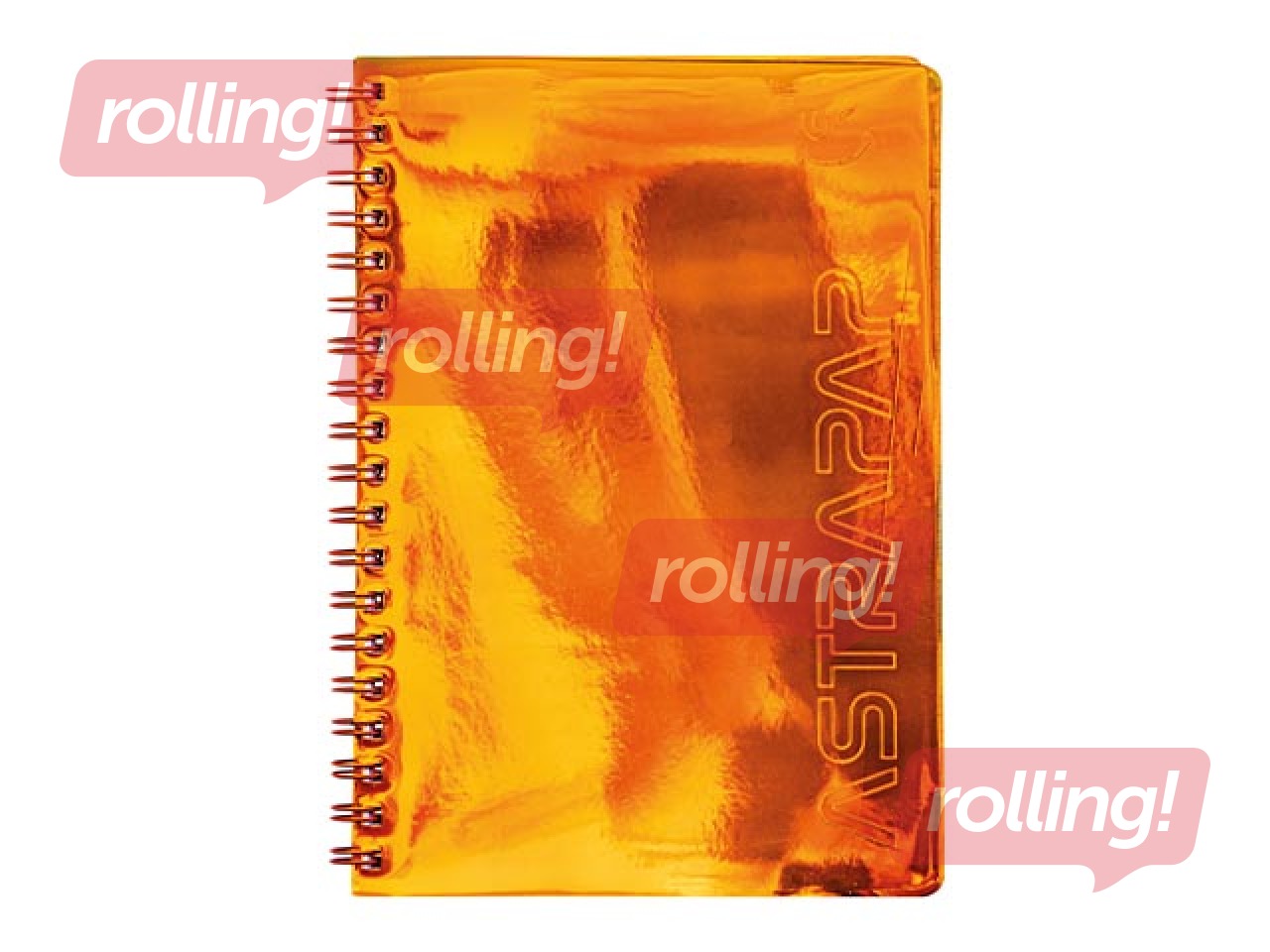 Spiraaliga märkmik Astra, A5, ruuduline, holograafilised värvid, 100 lehte