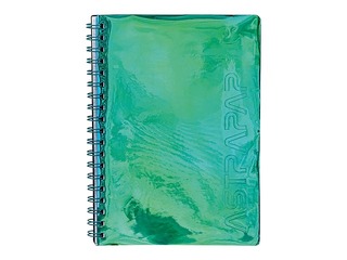 Spiraaliga märkmik Astra, A5, ruuduline, holograafilised värvid, 100 lehte