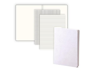 Notebook Balts M, white pages, A5, beige